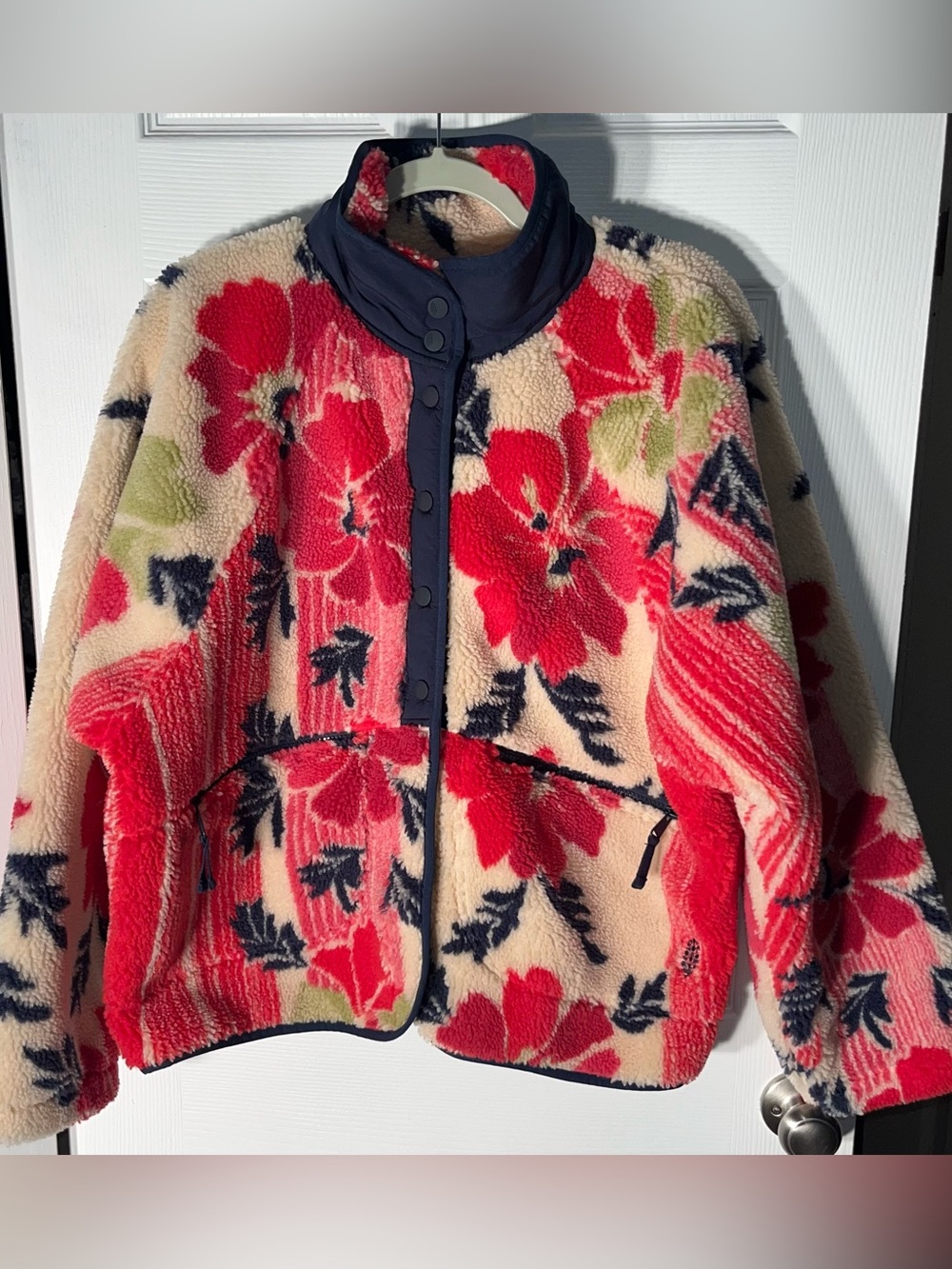 Women’s FP Movement by Free People Hit The Slopes Jacket Floral Snap Fleece